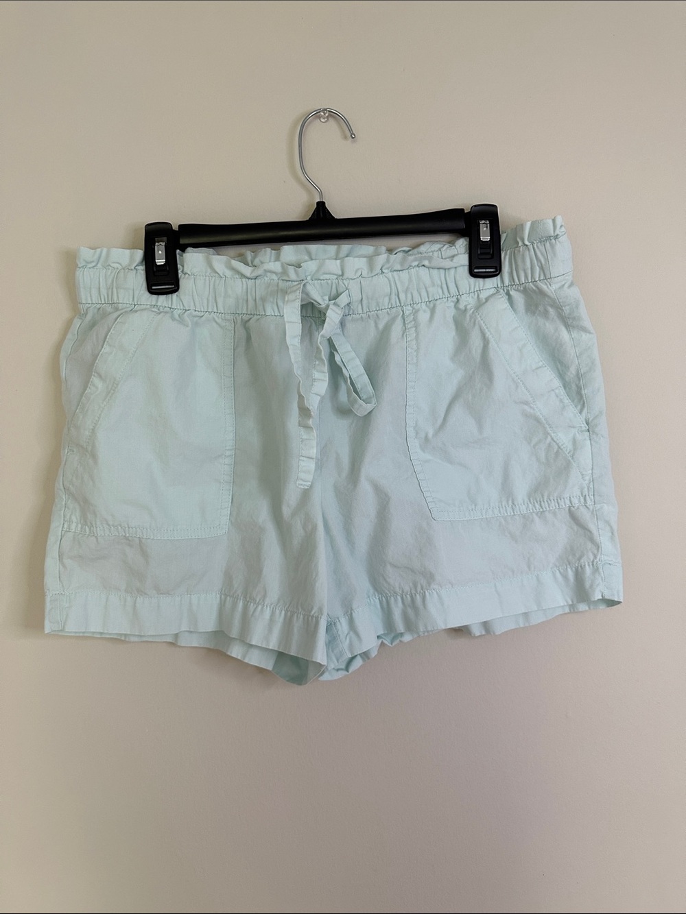 LOFT Light Mint Elastic Drawstring Athletic Shorts